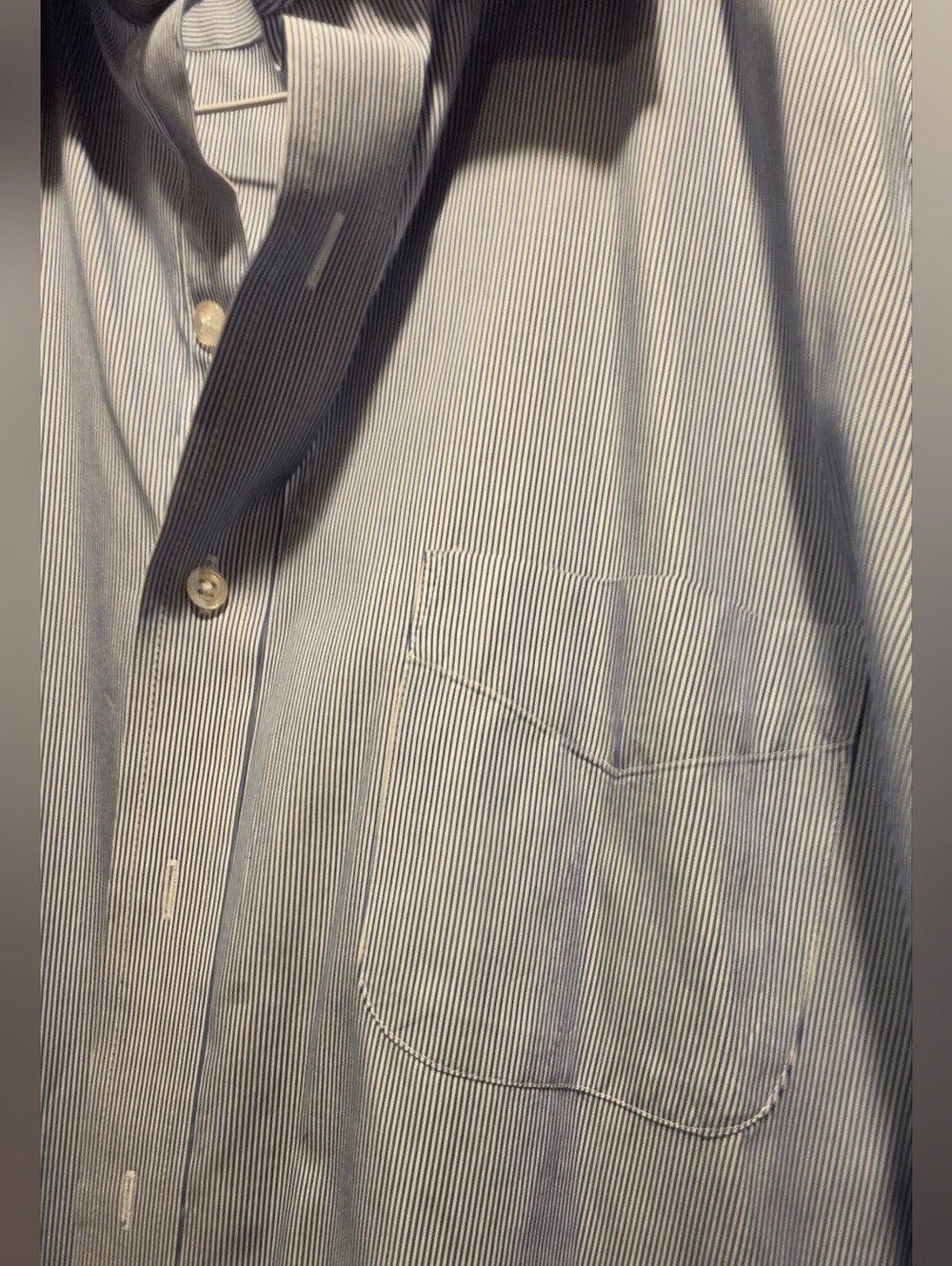 Club Room Mens Stripped Dress Shirt Sz18.5"×34/35 NWOT - Picture 3 of 5